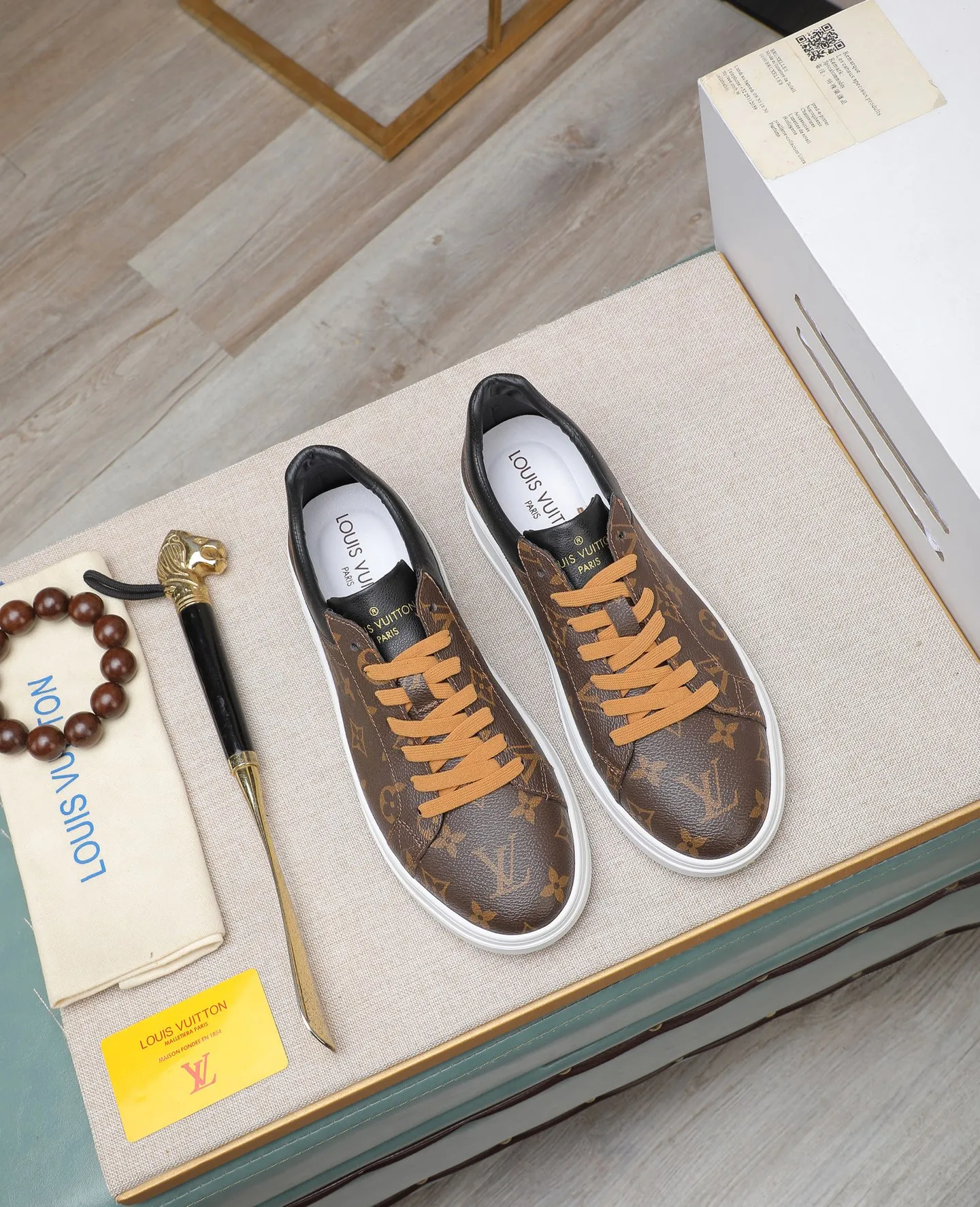 Men's shoes 💰420 📛📛(Niuli) high-end [LOUIS VUITTON】Louis Vuitton official website synchronizes new products👟Milan fashion catwalk style🇰🇾🇰🇾LV house logo, celebrity style, a must-have for fashionistas⚠️First-layer calfskin➕Cowhide lining➕Official website original original outsole👞Number 38-44